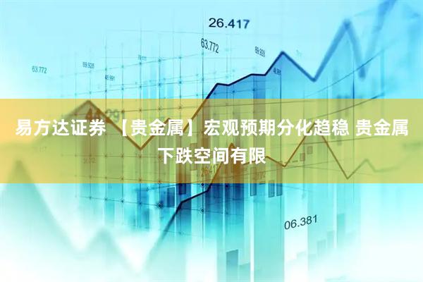 易方达证券 【贵金属】宏观预期分化趋稳 贵金属下跌空间有限